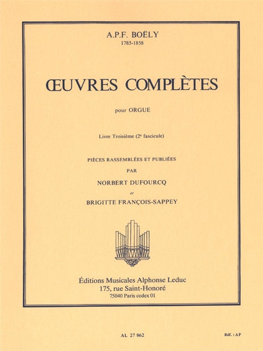 Œuvres Complètes Livre 3 - 2e fascicule | Alexandre Pierre François Boely