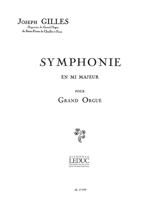 Symphonie En Mi Majeur | Gilles | Orgue