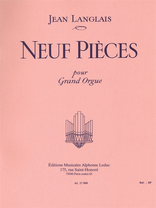 9 Pièces pour Grand Orgue | Jean Langlais