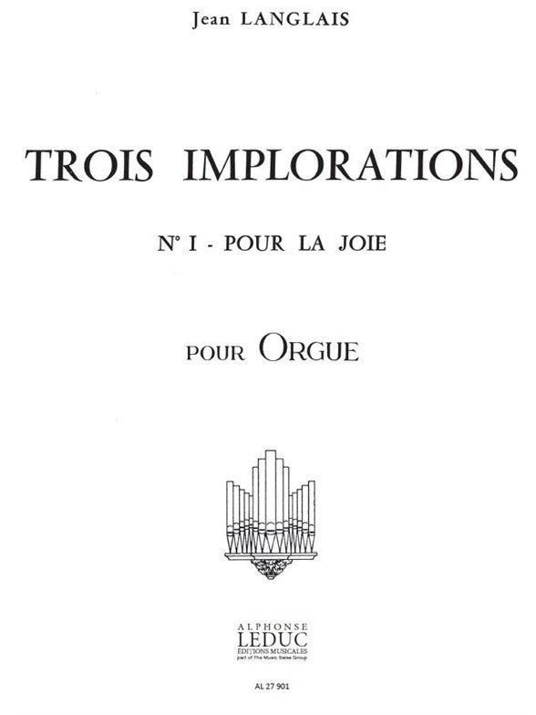 Jean Langlais: 3 Implorations No.1 | Jean Langlais | Orgue