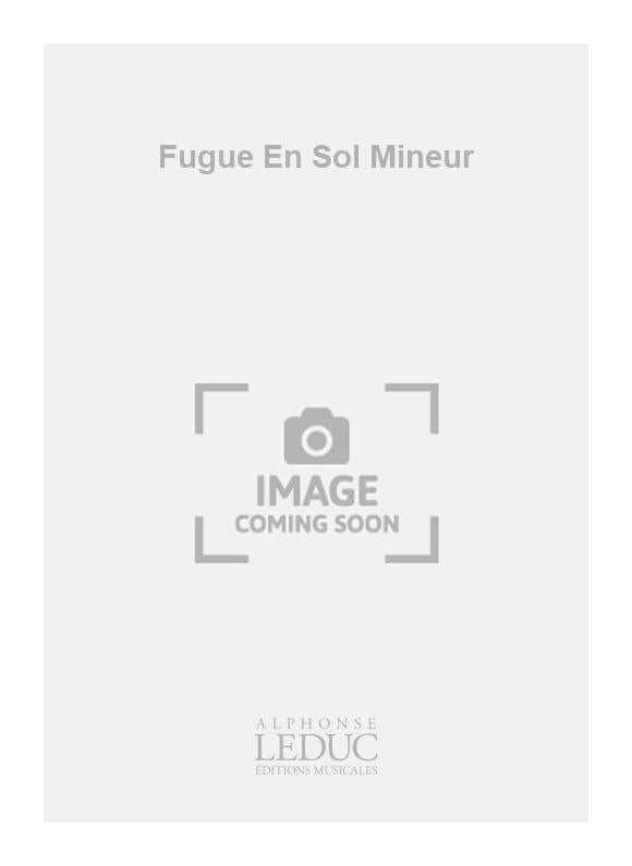 Fugue En Sol Mineur | Pierne | Orgue