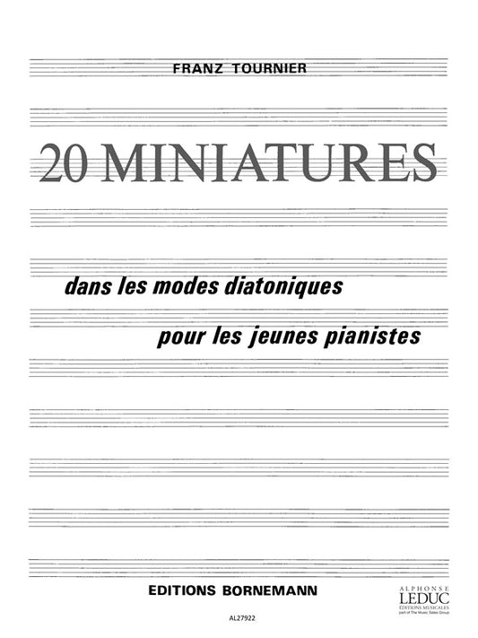 20 Miniatures | Franz Tournier | Piano