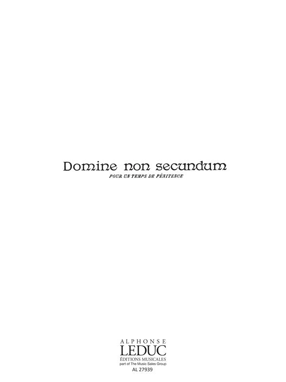 Domine Non Secundum-Offertoire | César Franck | Voix