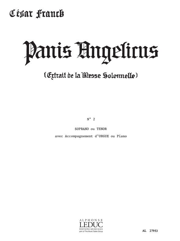 Panis angelicus | César Franck | Voix | Livre | AL27953