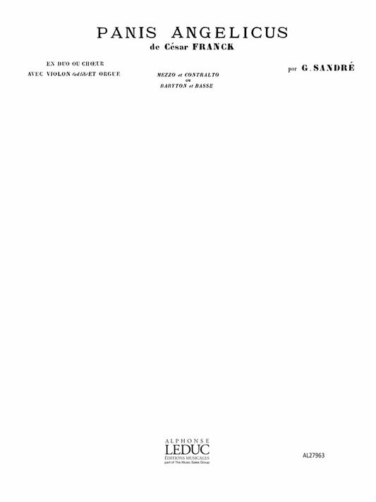 Panis angelicus No.12 in F | César Franck | Voix