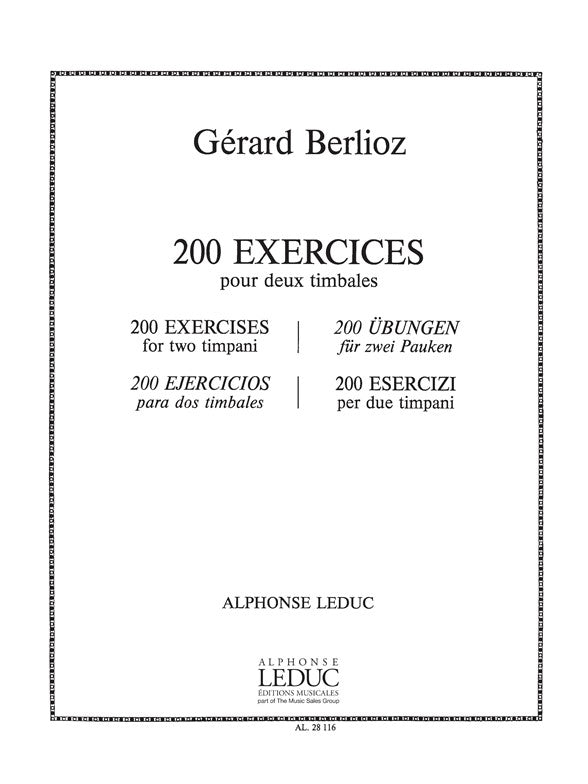 200 Exercices | Gérard Berlioz | Timbales