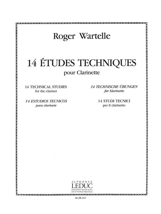 14 Études Techniques | Wartelle | Clarinette
