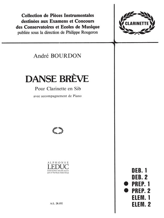 Danse Brève | A. Bourdon | Clarinette