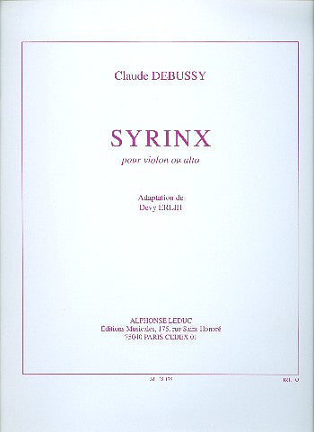 Syrinx | Claude Debussy | Violon