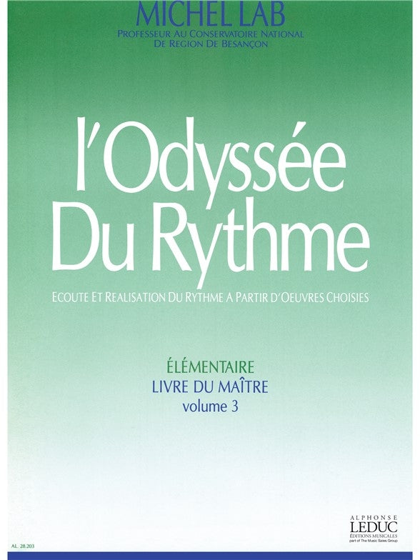 Odyssee Du Rythme v. 3 Élémentaire Livre Du Maître | Michel Lab