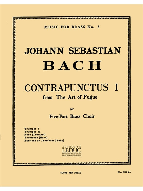 Contrapunctus I | Johann Sebastian Bach