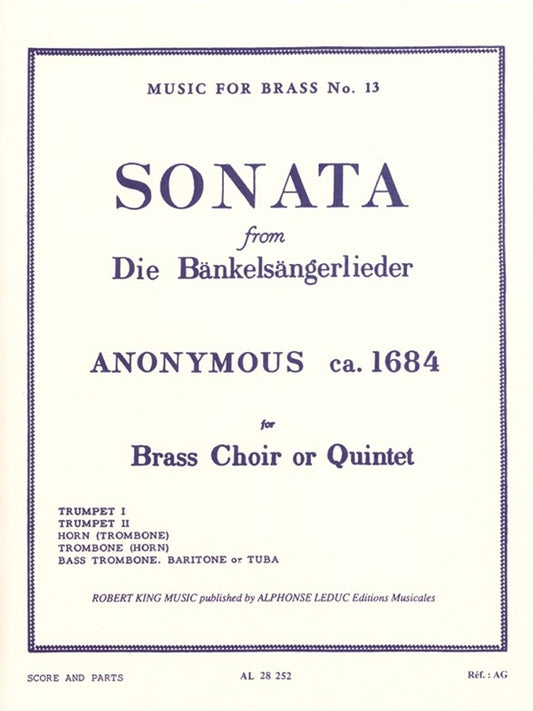 Sonata From Die Bänkelsängerlieder | Robert King