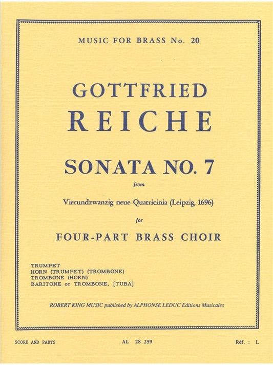 Sonata N07 | Reiche | Quatuor de cuivres