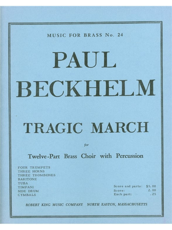 Tragic March | Beckhelm | Ensemble de cuivres