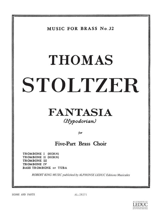Fantasia | Stoltzer | Quintette de cuivres