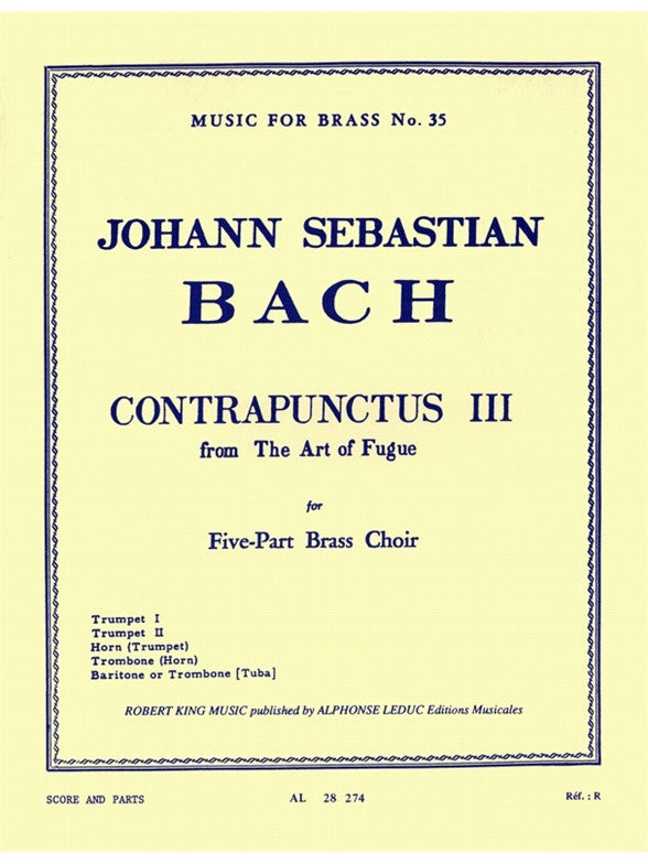 Contrapunctus III | Johann Sebastian Bach