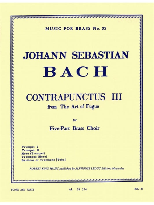 Contrapunctus III | Johann Sebastian Bach