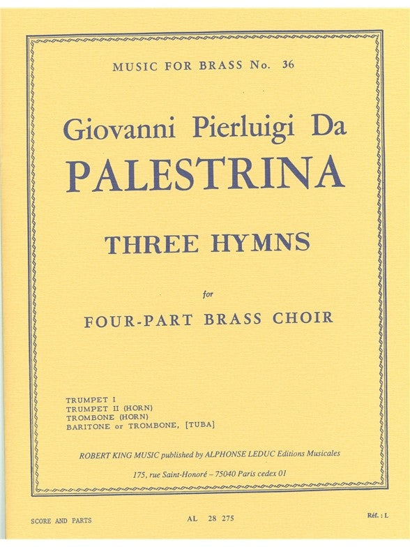 3 Hymns | Giovanni Pierluigi da Palestrina