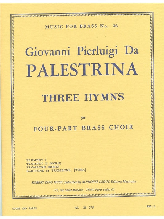 3 Hymns | Giovanni Pierluigi da Palestrina