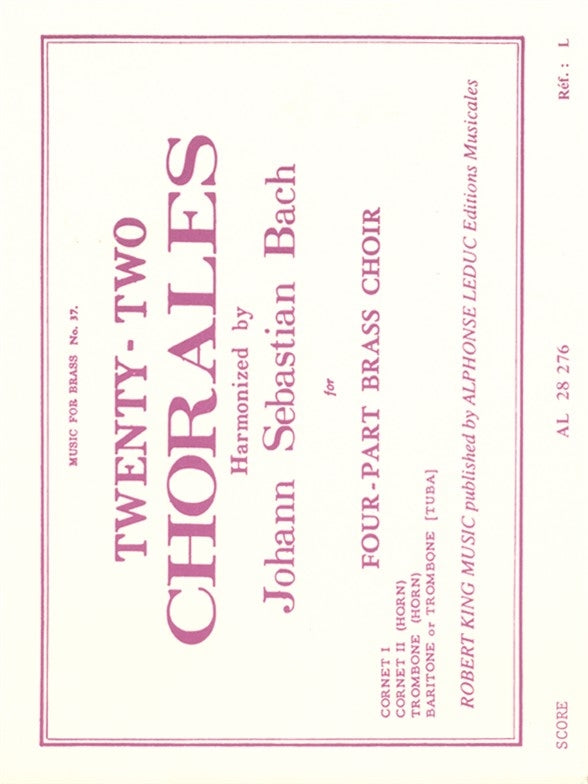 Twenty-Two Chorals | Johann Sebastian Bach