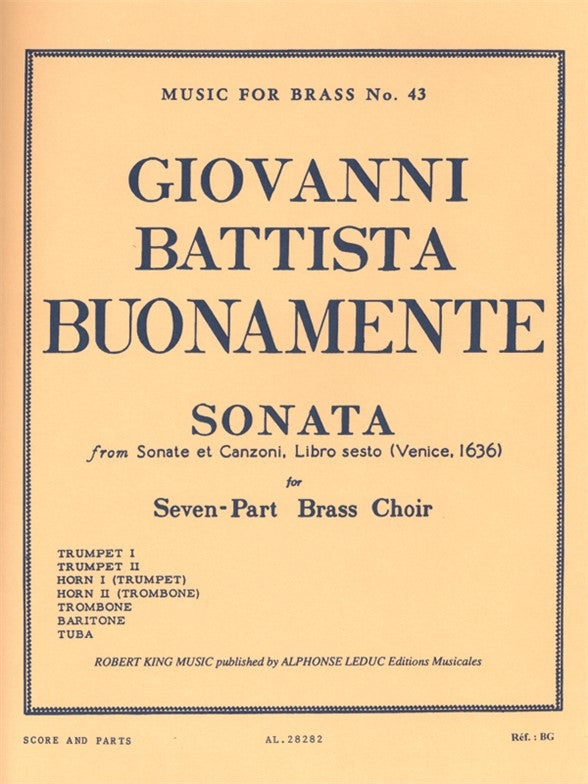 Sonata | Buonamente | Ensemble de cuivres