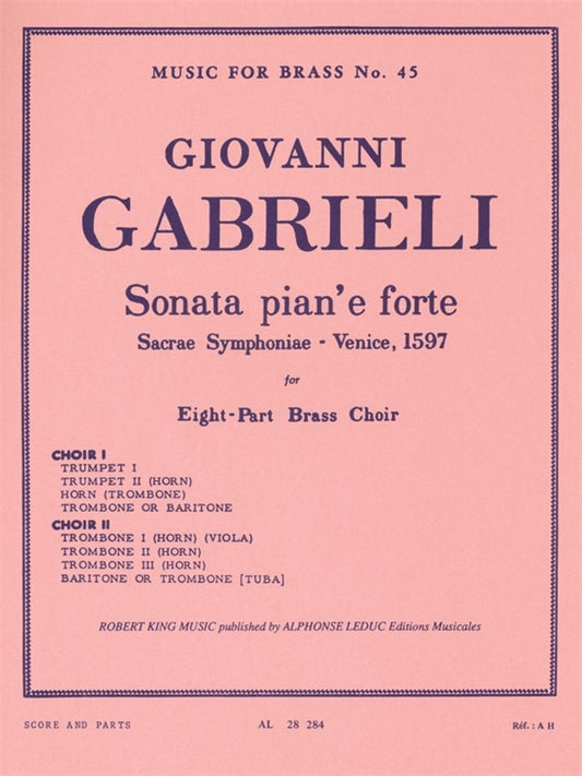 Sonata Pian E Forte | Gabrieli | Ensemble de cuivres