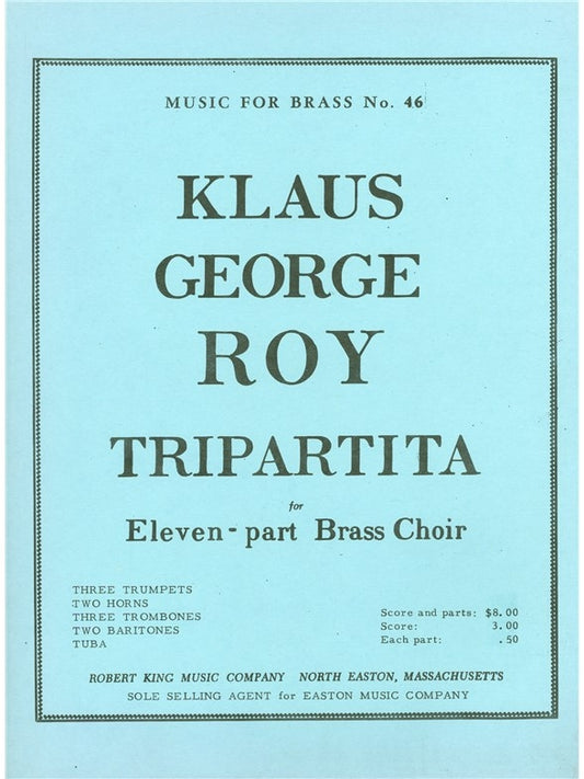 Tripartita Op5 | Roy | Ensemble de cuivres