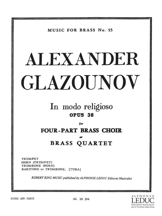 Historiettes | Alexander Glazunov | Quatuor de cuivres