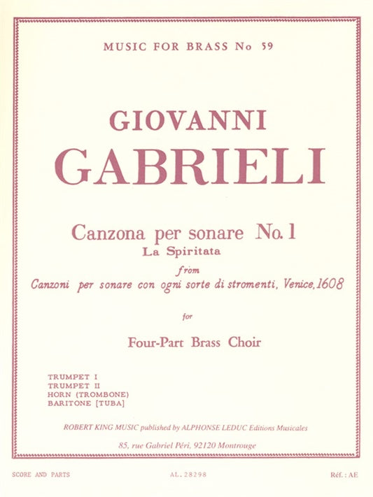 Canzona Per Sonare 1 & 2 | Gabrieli | Ensemble de cuivres