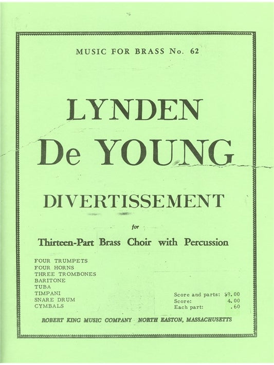 Divertissement | De Young | Ensemble de cuivres