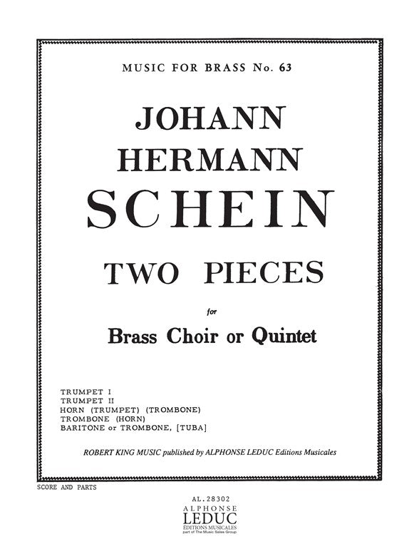 2 Pièces | Schein | Quintette de cuivres