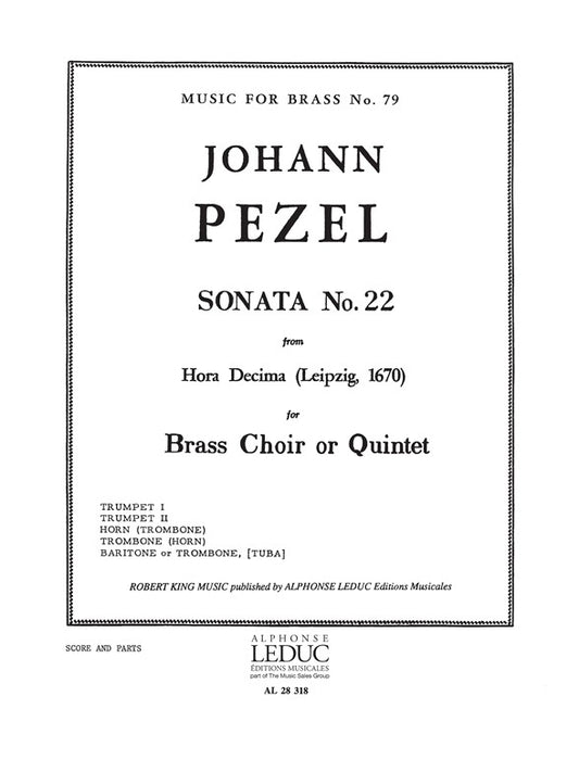 Sonata N022-Hora Decima | Pezel | Quintette de cuivres
