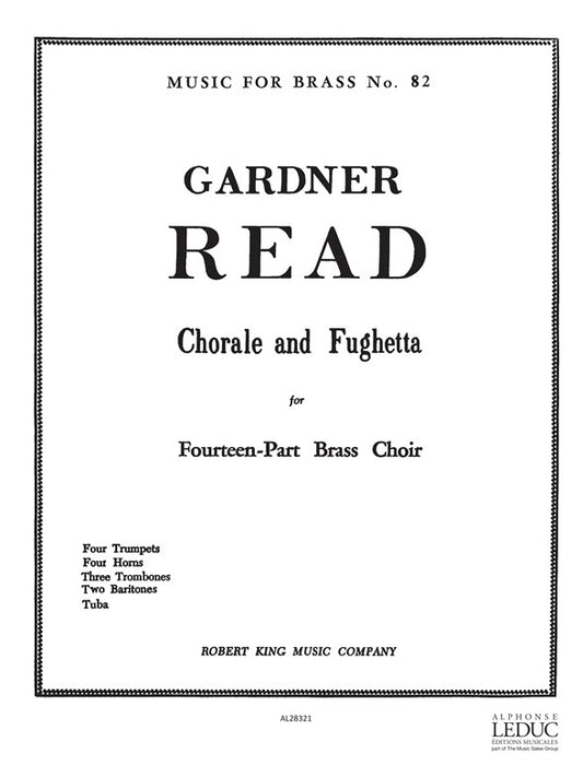 Choral et Fughetta | Read | Ensemble de cuivres
