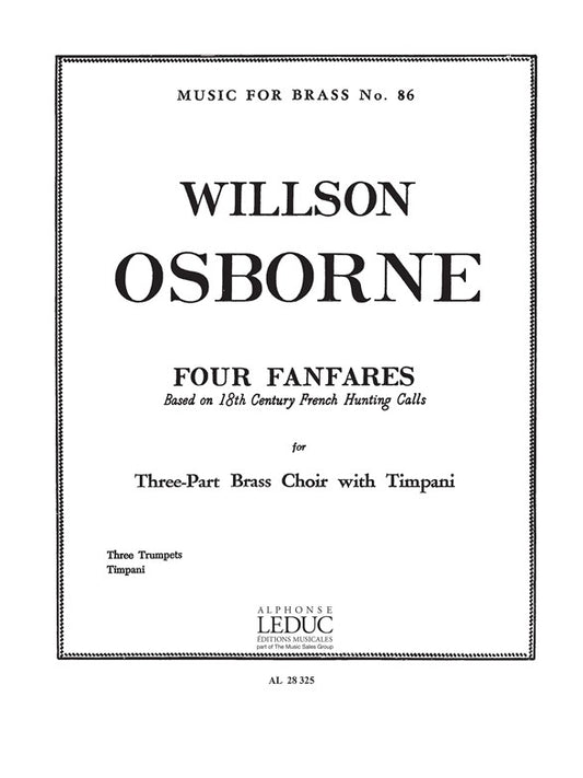 Willson Osborne: 4 Fanfares | Willson Osborne | Trompette