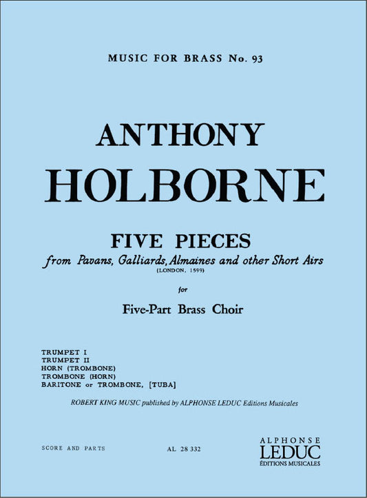 5 Pièces | Anthony Holborne | Quintette de cuivres