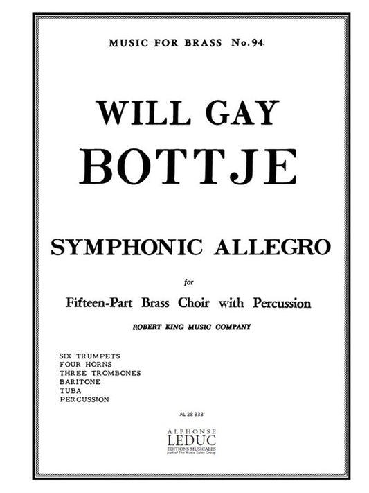 Symphonic Allegro | Bottje | Ensemble de cuivres