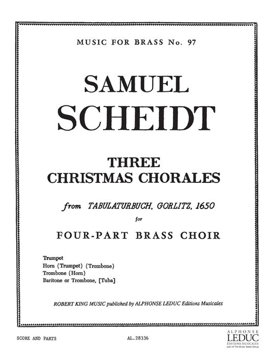 3 Chorals de Noël | Scheidt | Quatuor de cuivres