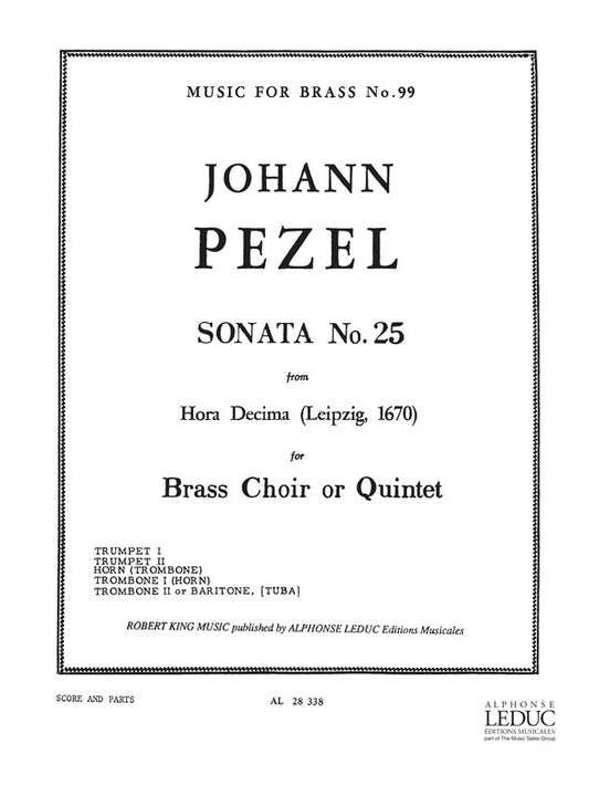 Sonata N025-Hora Decima | Pezel | Quintette de cuivres