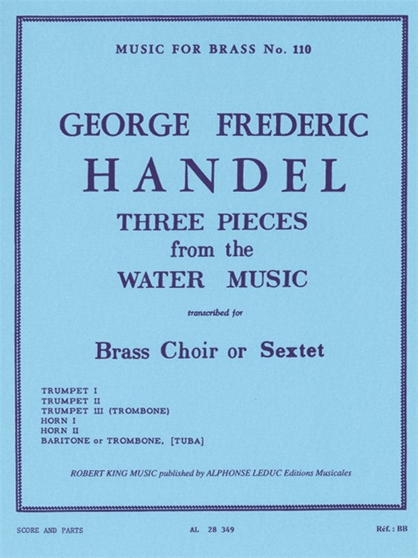Trois pièces extraites de « Water Music » | Georg Friedrich Händel