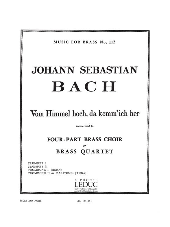 Vom Himmel Hoch, Da Komm' Ich Her | Johann Sebastian Bach