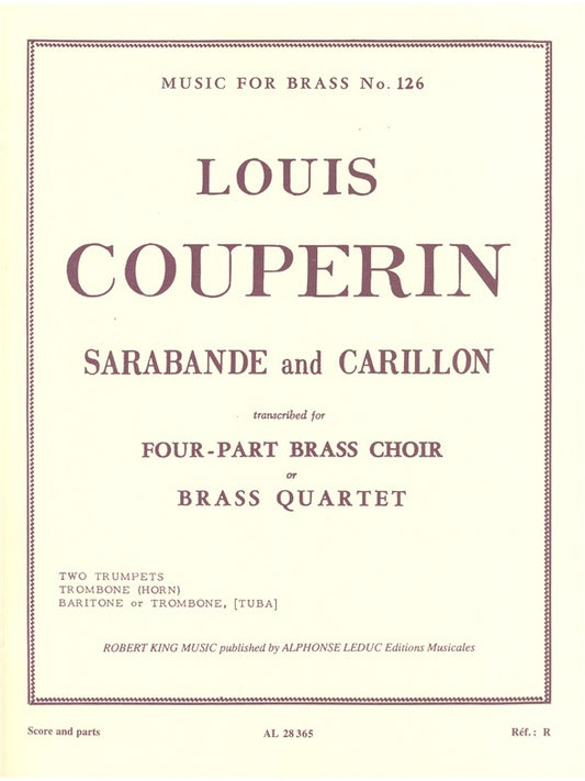 Sarabande et Carillon | Louis Couperin | Quatuor de cuivres