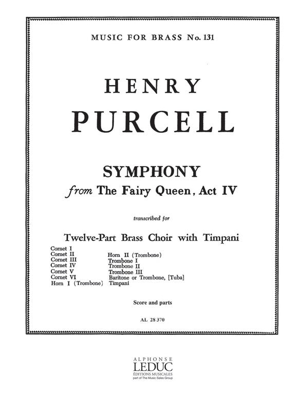 Symphonie, extraite de « The Fairy Queen », acte IV | Henry Purcell