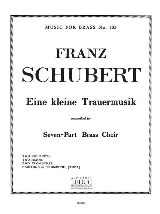 Eine Kleine Trauermusik | Franz Schubert