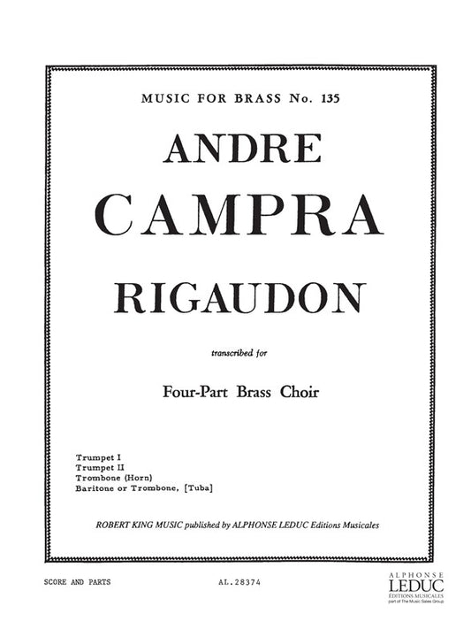 Rigaudon | André Campra | Quatuor de cuivres