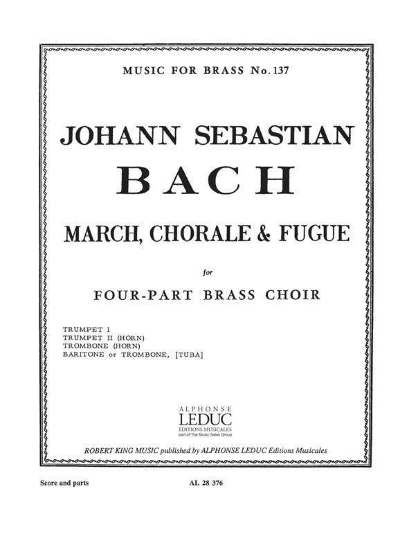 Marche, Choral et Fugue | Johann Sebastian Bach