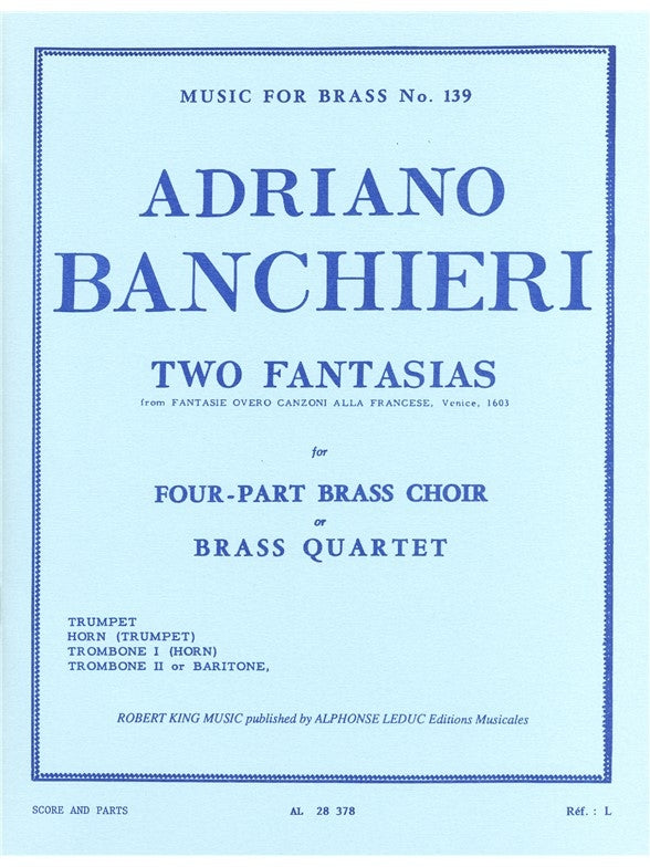 2 Fantasias | Banchier | Quatuor de cuivres