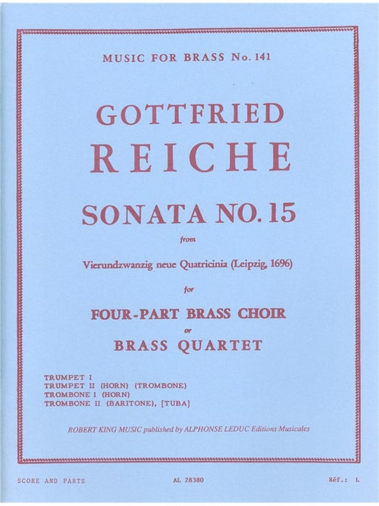 Sonata No15 | Gottfried Reiche | Quatuor de cuivres