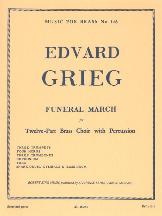 Funeral March | Edvard Grieg | Ensemble de cuivres