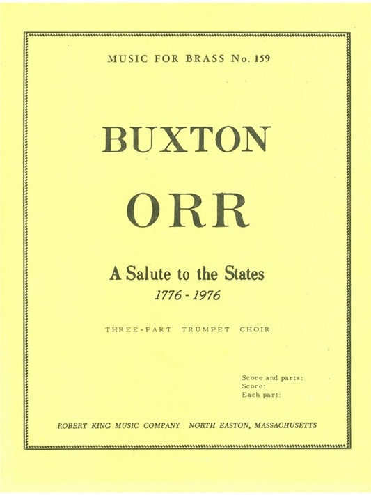 Buxton Orr : Salut aux États-Unis | Buxton Orr | Trompette