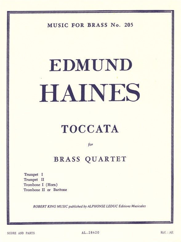 Toccata | Haines | Quatuor de cuivres